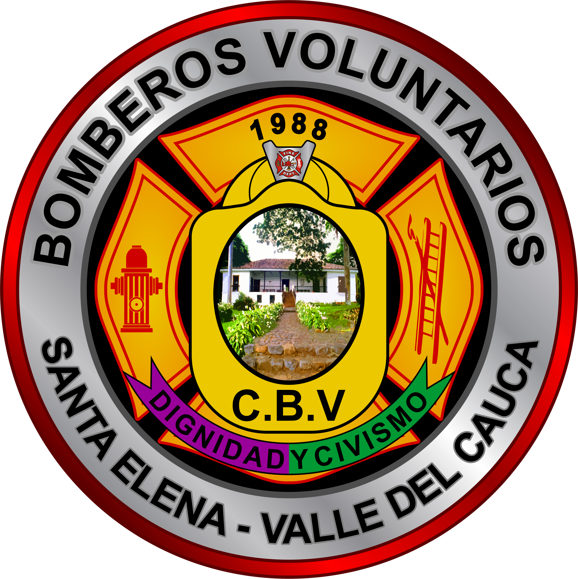 Logo Bomberos Voluntarios Santa Elena